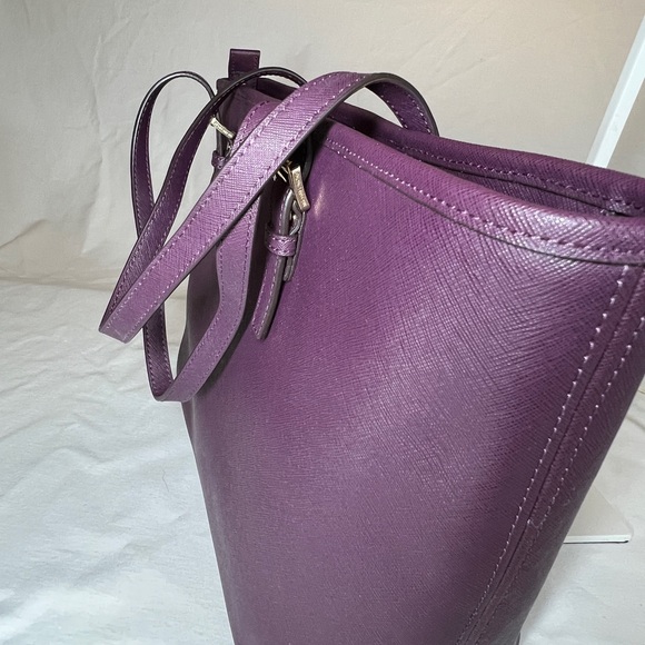 Michael Kors Purple Studded Tote Bag - Picture 6 of 9